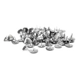 Kit 100 Tachinhas Cromadas Metal Para Quadro Cortiça E Afins