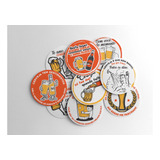 Kit 100 Unidades Bolacha De Chopp Frases De Boteco 3 Ø 90mm