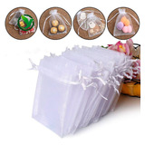 Kit 100 Unidades Saco Organza Saquinho 9x12 Branco Atacado
