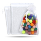 Kit 100 Unidades Saco Organza Saquinho 9x12 Branco Atacado