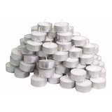 Kit 100 Velas Decoração Parafina Rechaud Alumínio + Brinde