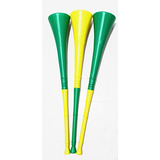 Kit 100 Vuvuzela Amarela  Verde