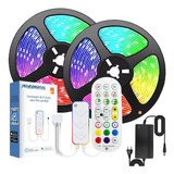 Kit 10m Fita De Led 5050 Rgb Inteligente Wifi Smart Controle