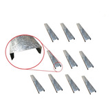 Kit 10m Rufo Capa Galvanizado Muro 12cm Ou 13cm Pingadeira