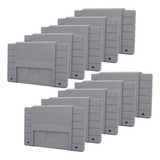 Kit 10x Case Carcaça Cartucho Compativel Para Super Nintendo