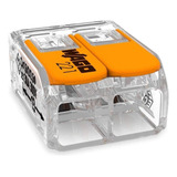 Kit 10x Conector Wago Compacto Emenda 2 Fios Modelo 221-412