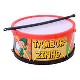 Kit 10x Tambor Infantil Tamborzinho Brinquedo Musical
