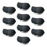 Kit 10x Tapa Olho P/ Dormir 3d Viajar Relaxar Sono Cochilo