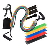 Kit 11 Extensor Elástico 5 Mini Band Hand Grip Funcional
