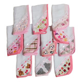 Kit 11 Paninho Fraldinha De Boca Babete Meninos E Meninas