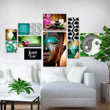 Kit 11 Placas Decorativas - Buda - Mandala Cor Não Se Aplica Relax