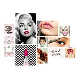 Kit 11 Quadros Decoração Salão Cabeleireiro Manicure