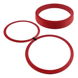 Kit 12 Argola De Marcação Treino De Agilidade Vermelho Muvin Aga-30100