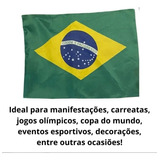 Kit 12 Bandeira Brasil Torcedor De