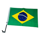 Kit 12 Bandeira Do Brasil Para