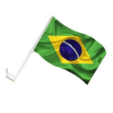 Kit 12 Bandeira Do Brasil Para