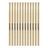 Kit 12 Baquetas Caixa De Guerra Master Liverpool Mt 19
