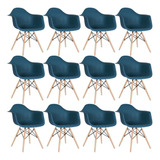 Kit 12 Cadeiras Charles Eames Eiffel