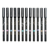 Kit 12 Caneta Gel Signos Zodíaco Tinta Mágica Apagável