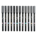 Kit 12 Caneta Gel Signos Zodíaco Tinta Mágica Apagável