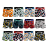 Kit 12 Cuecas Infantil Boxer Droop!