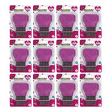 Kit 12 Dr Pentinho Pente De Aço Piolho Lêndea Limpador Rosa