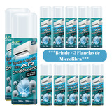 Kit 12 Espuma Limpeza Para Ar Condicionado Ions Prata 300ml