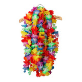 Kit 12 Folia Festa Casamento Carnaval Colar Havaiano Tecido 