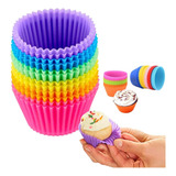 Kit 12 Formas Silicone Mini Cupcake