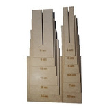 Kit 12 Gabarito Laço Catavento Mdf Cru