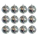 Kit 12 Globo Espelhado 3cm Balada Festa Decoração Iluminação