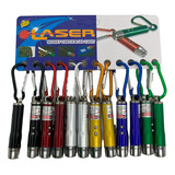 Kit 12 Laser Chaveiro Lanterna Identificador Nota Falsa