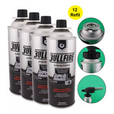 Kit 12 Latas Refil Gás Butano Para Fogareiro E Maçarico Bullfire 230g 