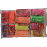 Kit 12 Linha Extra Forte 200 Jardas P/ Pipa Fluorescente