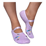 Kit 12 Meia Sapatilha Antiderrapante Pilates Yoga Feminina