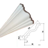 Kit 12 Metros Moldura Isopor Substitui Gesso Roda Teto P100