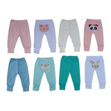 Kit 12 Mijão Calça Bebê Pé Reversível Bordado No Bumbum