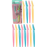 Kit 12 Navalha Para Sobrancelha Feminina Rosto Face Atacado