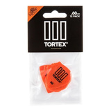 Kit 12 Palhetas Dunlop Tortex Tiii 0.60mm 462p Made Usa Cor Laranja