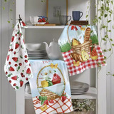 Kit 12 Pano De Prato Copa Cozinha Atoalhado Atacado Promoção