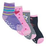 Kit 12 Pares De Meias Infantil Menina Antiderrapante Barato