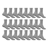 Kit 12 Pares Meia Adulto Masculina Sport Cano Alto Algodão