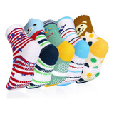 Kit 12 Pares Meia Infantil Antiderrapante Bebês Carrinho 5/8
