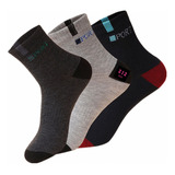 Kit 12 Pares Meia Masculino Cano