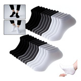 Kit 12 Pares Meia Soquete Cano Curto Premium Unissex 38 - 46