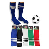 Kit 12 Pares Meião Futebol Adulto Listrado Atacado