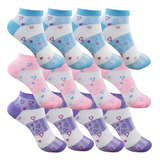 Kit 12 Pares Meias Femininas Cano Curto Atacado Sortidas