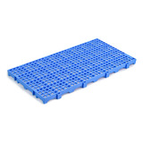 Kit 12 Pçs Pallet Estrado Plástico 2,5 X 25x50 Azul Multiuso