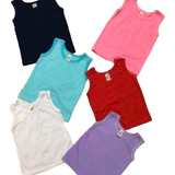 Kit 12 Peças Regata P/ Bebê Algodão Verão Masculino Feminino