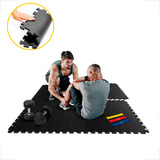 Kit 12 Placa Tatame Tapete Eva Borracha 10mm Piso Academia